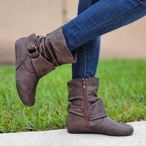 ankle flat boots